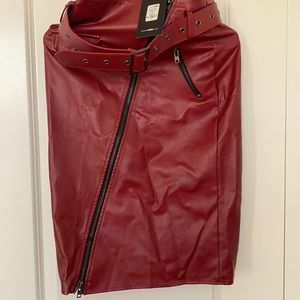 Red Fashion Nova pencil Skirt Size S